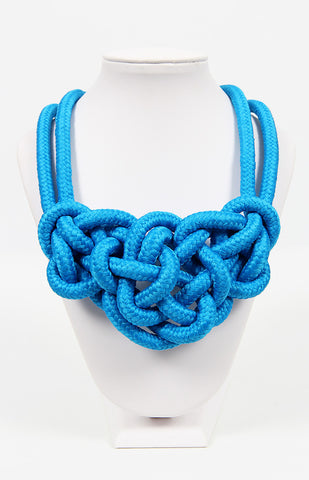 Rope Me In Necklace Blue