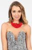 Rope Me In Necklace Red