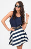 Staple The Label Stripe Skater Skirt